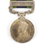 British Military World War I India general service medal with Afghanistan N.W.F.1919 bar awarded