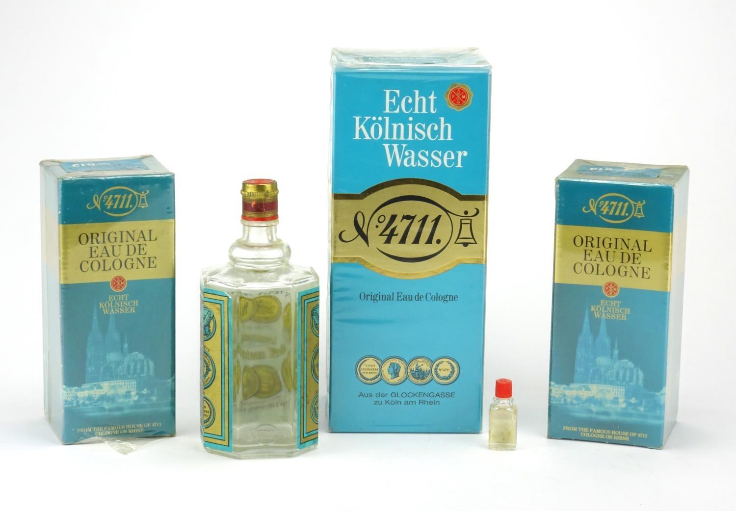 Three sealed bottles and two empty bottles of Echt Kölnisch Wasser Eau De Cologne, the largest 600ml - Image 4 of 4