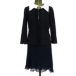 Vintage ladies clothing comprising a Louis Vuitton uniformes black jacket, Vivienne Westwood red