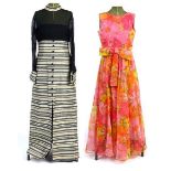 Two 1960's California maxi dresses, sizes 14 and 38