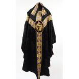 Silk embroidered preist's overcoat