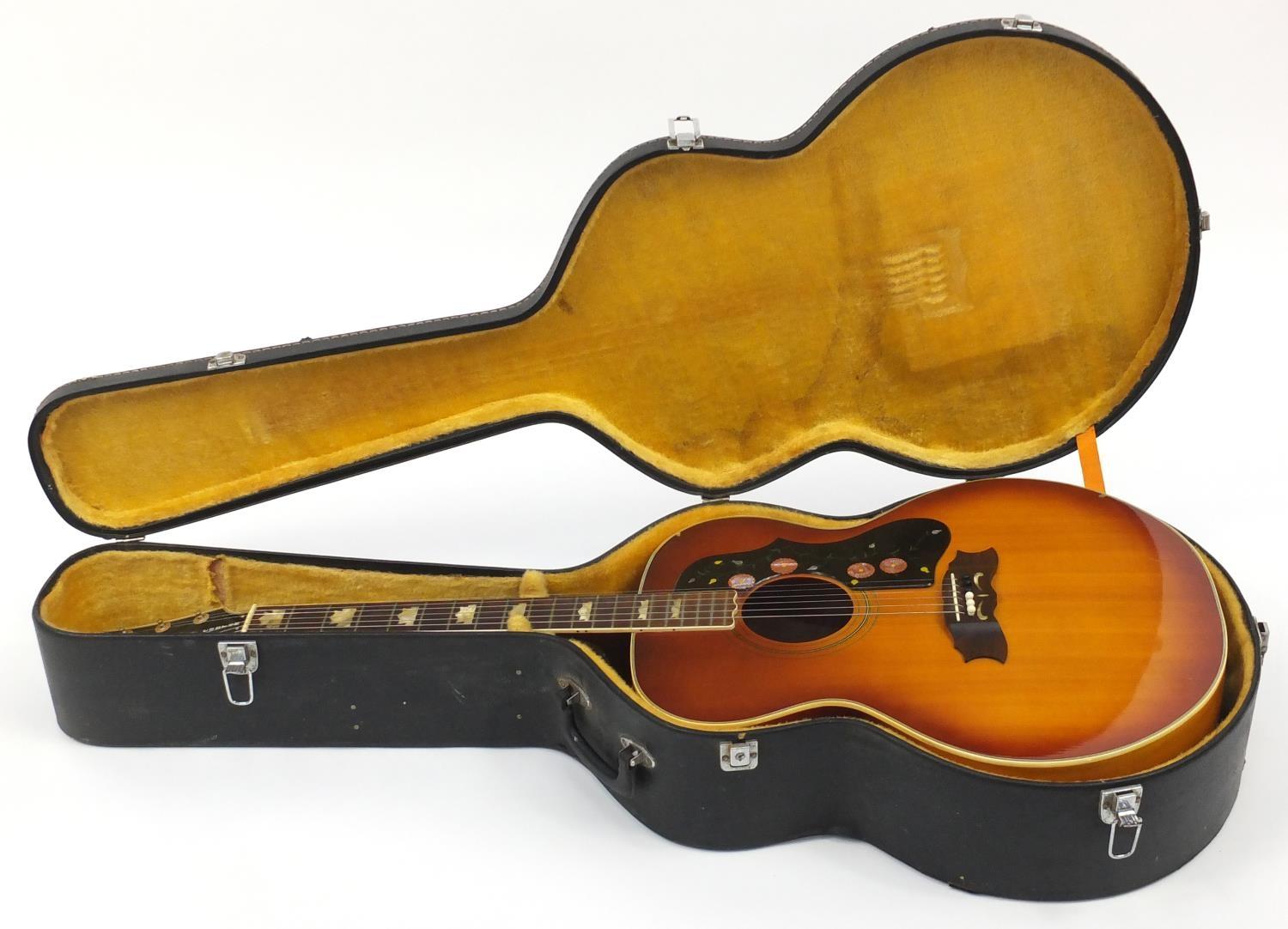 Kambara six string custom acoustic guitar with fitted travelling case, model number 86, 107cm in - Image 2 of 11