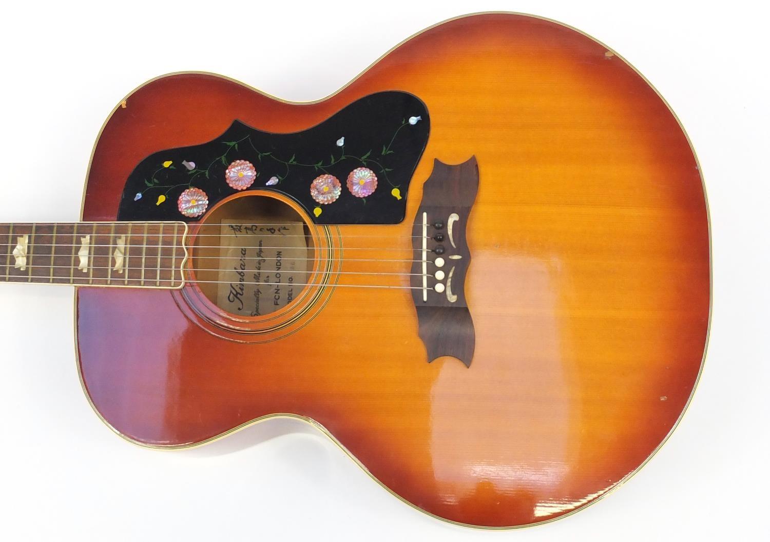 Kambara six string custom acoustic guitar with fitted travelling case, model number 86, 107cm in - Image 7 of 11