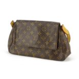 Louis Vuitton monogram looping mini baguette bag, 32cm wide