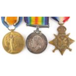British Military World War I pair and Mons star, the pair awarded to 224012GNR.A.S.BARTON.R.A. the
