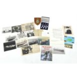 Military interest ephemera relating to Gilbert Overbury including Royal Navy, RFA and continuous