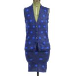 1970's Christian Dior Boutique wool two piece jersey suit