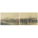 Thirteen light dragoons 1835 and XIV Kings light dragoons, two Military interest aquatints, one