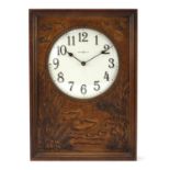 Howard Miller wall clock with duck motifs, the dial having Arabic numerals, 49.5cm high : For