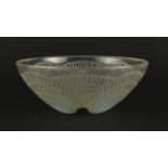 René Lalique opalescent coquilles glass bowl, etched R Lalique France and numbered 3200 to the base,