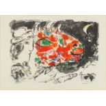 Marc Chagall - After Winter, 1970's lithograph in colour, details verso, mounted and framed, 53cm