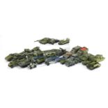 Dinky and Corgi die cast army vehicles including SRn6 hovercraft, tanks and trucks : For Further