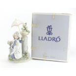 Lladro figurine Nina De Primavera with box, numbered 5.284, 28.5cm high : For Further Condition