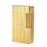 S. T. Dupont gold plated pocket lighter : For Further Condition Reports and Live Bidding Please Go