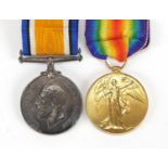 British Military World War I pair awarded to 82058.PTE.1.W.J.FORSBREY.R.A.F. : For Further Condition