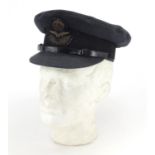 British Military World War II RAF officers peaked cap by Moss Gros : For Further Condition Reports