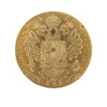 Austro Hungarian 1915 gold four ducat, approximate weight 14.2g : For Further Condition Reports