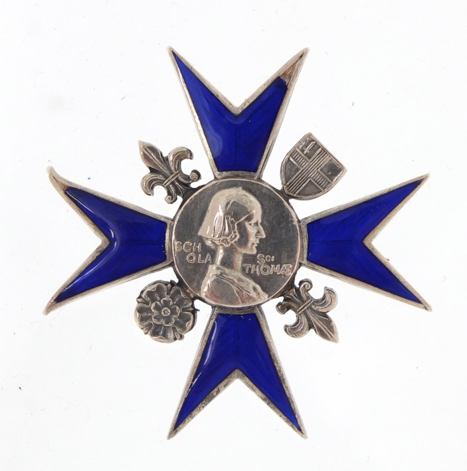 Florence Nightingale School of Nursing silver and enamel badge, with silk and velvet lined tool - Image 2 of 5