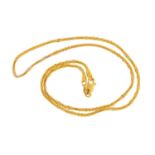 Indian 22ct gold necklace, 40cm in length, approximate weight 5.2g : For Further Condition Reports