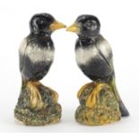 Pair of Bretby pottery kookaburra numbered 2172, each 20cm high : For Further Condition Reports
