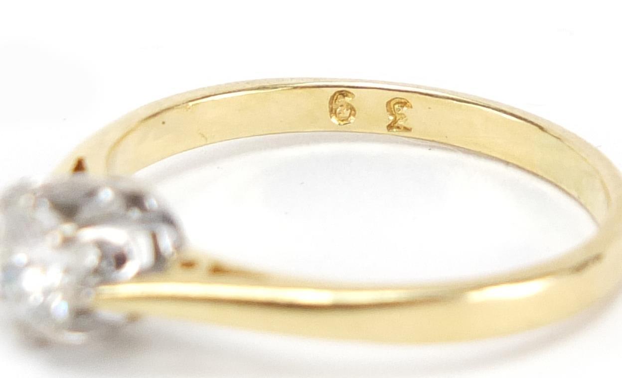 18ct gold diamond solitaire ring, size L, approximate weight 2.2g : For Further Condition Reports - Image 4 of 4