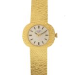 Ladies 18ct gold Rotary wristwatch with 18ct gold strap, the case numbered 16 75 25, approximate