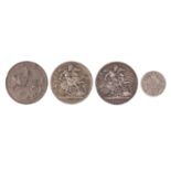 Victorian and later British coins including 1896 and 1900 crowns : For Further Condition Reports and