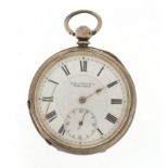 Gentleman's silver Kay Jones & Co open face pocket watch, the movement numbered 162727, 5cm in