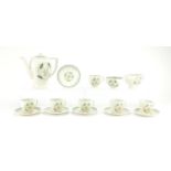 Susie Cooper Rex shape coffee set decorated in the Gardenia pattern : For Further Condition