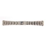 Stainless steel Rolex wristwatch strap, numbered 78350 19, 22cm in length : For Further Condition