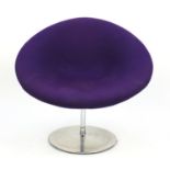 Artifort globe lounge chair designed by Pierre Paulin, label to the underside, 77cm high : For