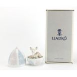 Lladro Fawn Surprise with box, numbered 6618, 13cm high : For Further Condition Reports and Live