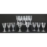 Fourteen Waterford crystal Kenmire glasses : For Further Condition Reports and Live Bidding Please