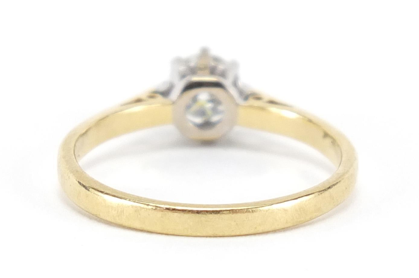 18ct gold diamond solitaire ring, size L, approximate weight 2.2g : For Further Condition Reports - Image 3 of 4