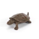 Japanese bronze turtle, 6cm in length : For Further Condition Reports Please Visit Our Website