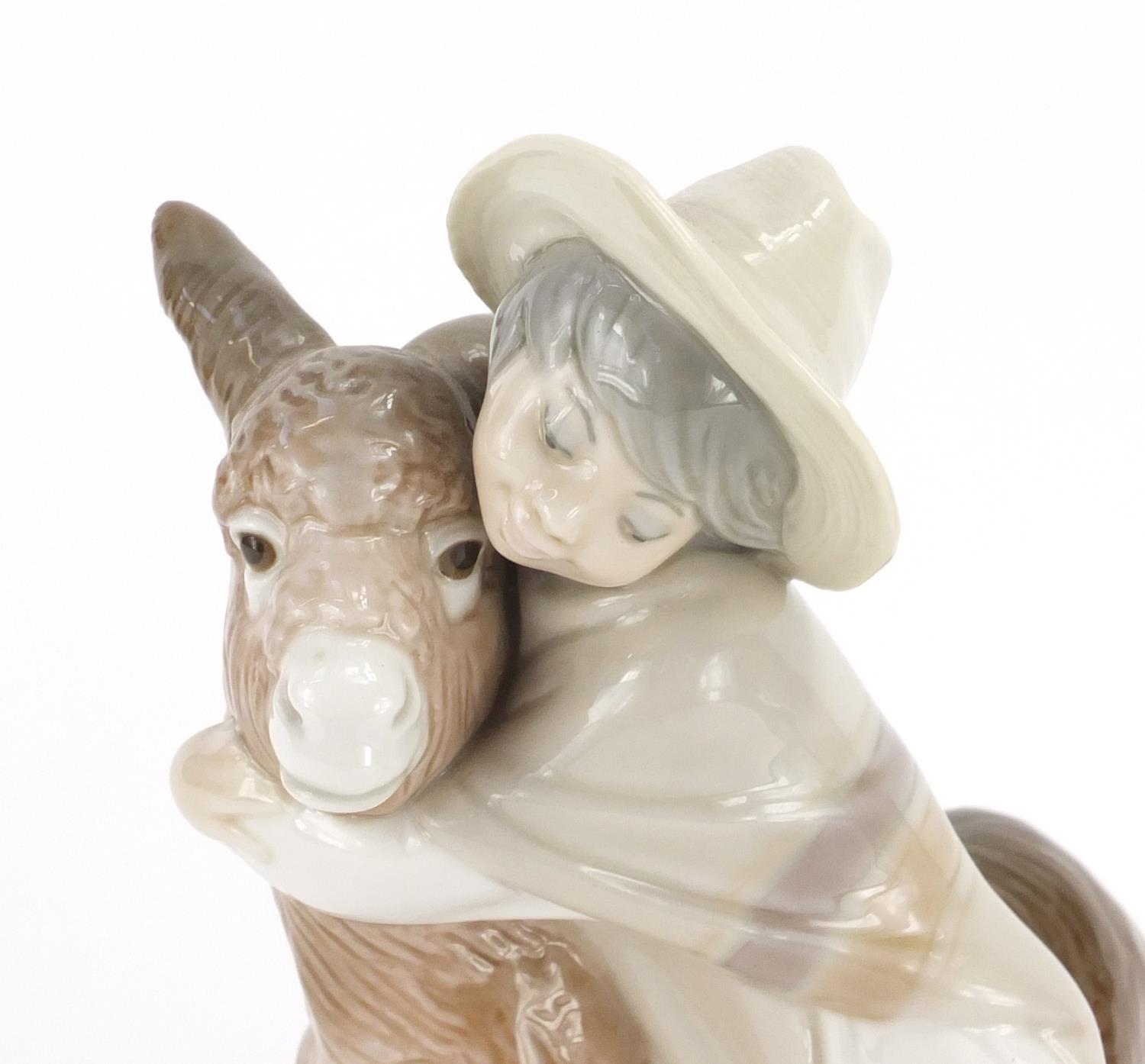 Two Lladro figures comprising Ride in the Country 5354 and Platero and Marcelino 1181, the largest - Image 2 of 6