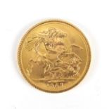 Elizabeth II 1967 gold sovereign : For Further Condition Reports and Live Bidding Please Go to Our