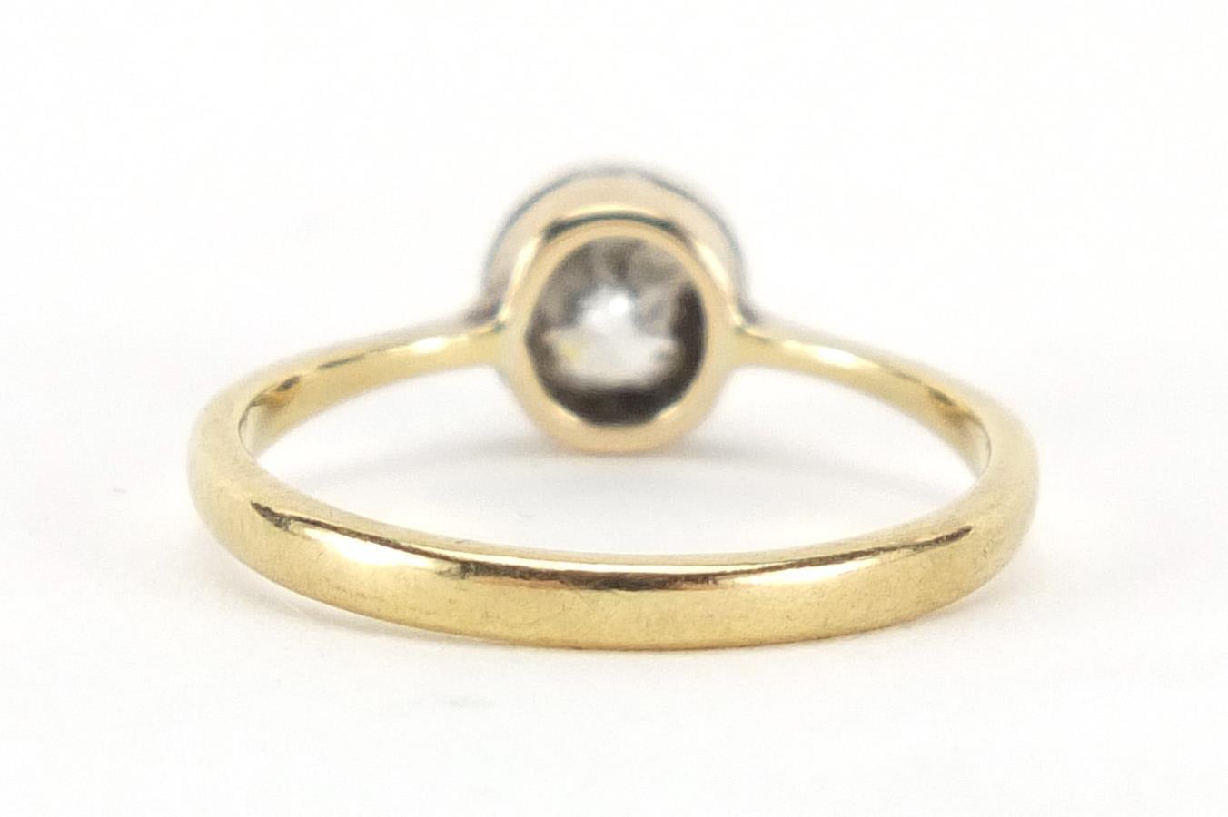 18ct gold diamond solitaire ring, size I, approximate weight 1.7g : For Further Condition Reports - Image 3 of 4