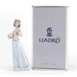 Lladro figurine Innocence in Bloom with box, numbered 7644, 25cm high : For Further Condition