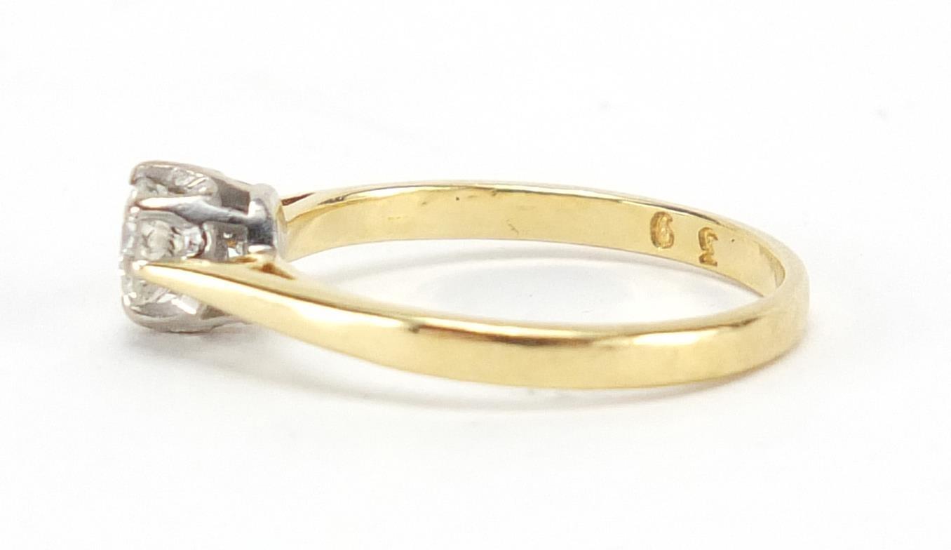 18ct gold diamond solitaire ring, size L, approximate weight 2.2g : For Further Condition Reports - Image 2 of 4