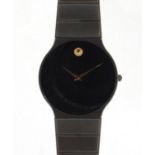 Gentleman's Movado Quartz wristwatch, the case numbered 84-40-880 866081, 3.2cm in diameter : For
