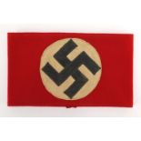 German Military Interest NSDAP wool armband : For Further Condition Reports Please Visit Our