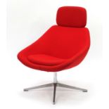 Allermuir open lounge chair model A641, 101cm high : For Further Condition Reports and Live