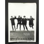 Vintage black and white photograph of The Beatle's, 30.5cm x 22cm : For Further Condition Reports