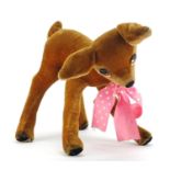 Vintage Merrythought Bambi with label, 42cm in length : For Further Condition Reports and Live