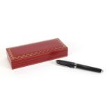 Cartier ballpoint pen, with fitted case, certificate and refills, serial number 002725 : For Further
