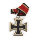 German Military interest cross with ribbon : For Further Condition Reports Please Visit Our Website