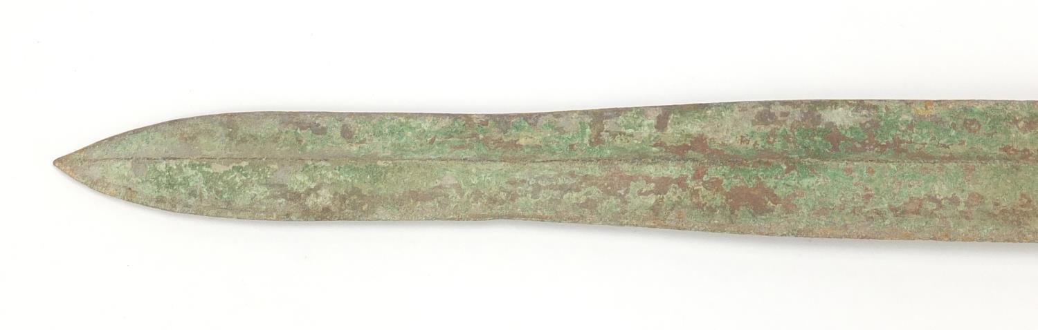 Patinated bronze dagger possibly Islamic, 54.5cm in length : For Further Condition Reports Please - Image 7 of 7