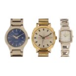 Three wristwatches including two gentleman's Sekonda, one with day date dial : For Further Condition