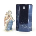 Lladro clown figure group Pals Forever with box, numbered 7686, 22.5cm high : For Further